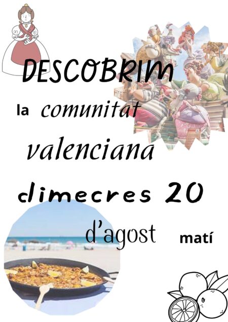 Cartel “Descubrimos Valencia” miércoles 20 de agosto a las 11:30 h.