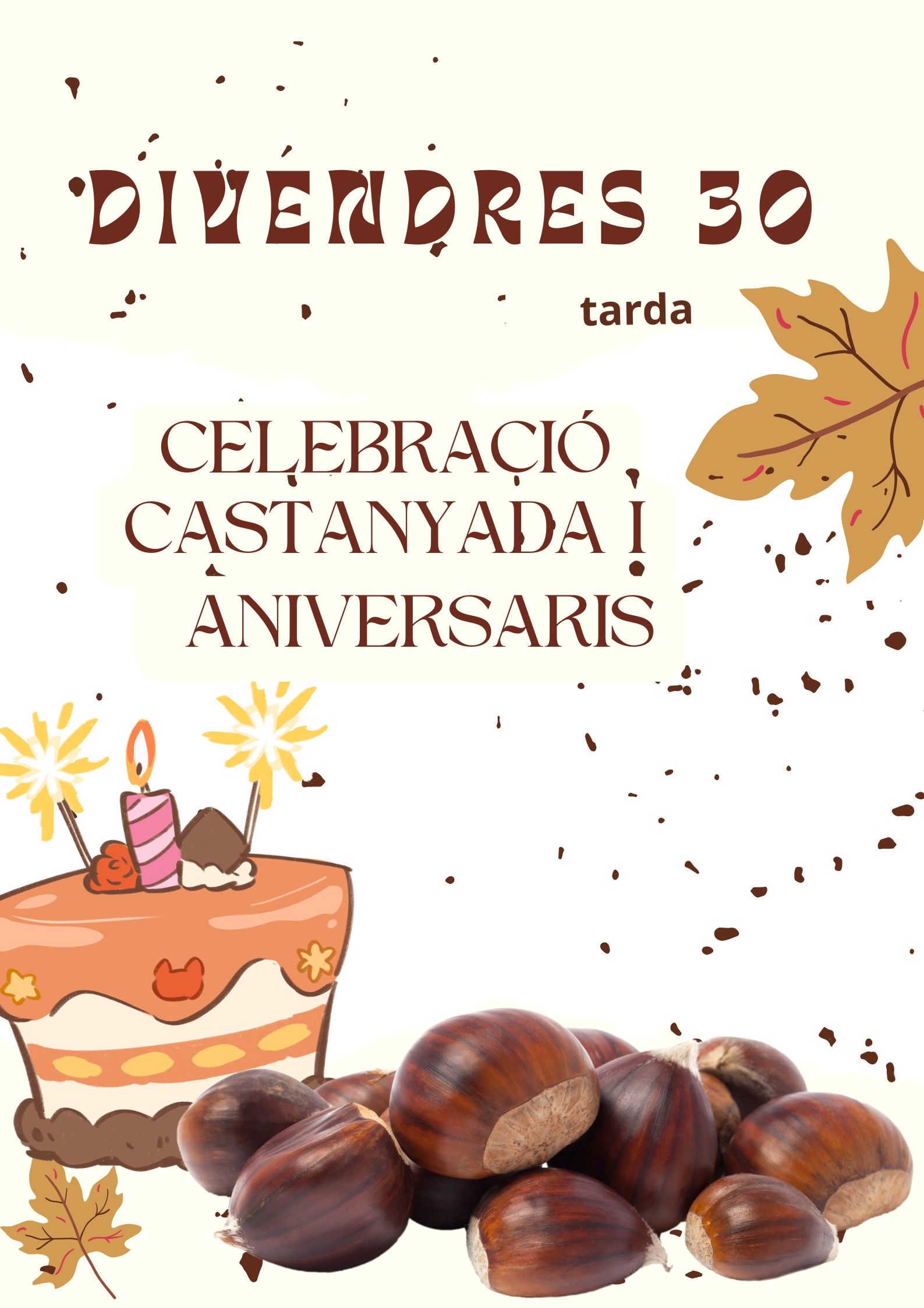 Cartel de castanyada del Mirador del Segrià — octubre de 2026